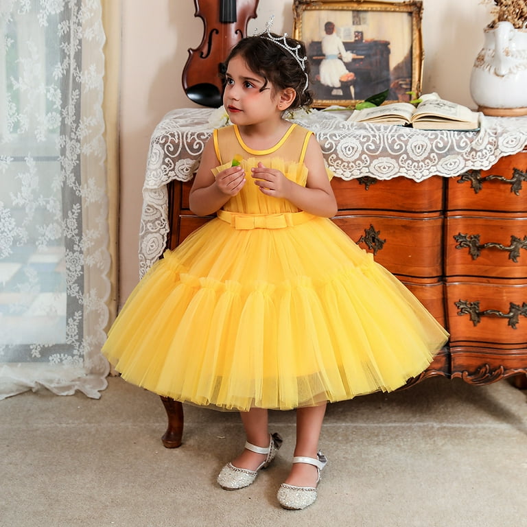 1-6T Christmas Birthday Wedding Toddler Girls Princess Dress Ruffle Ball  Gown - Walmart.com
