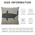 thumbnail image 5 of PIKWEEK  Whale Pillow Cover Decorative Pillowcase Sea Life Nautical Decor Sofa Couch Bed Throw Cushion Cover Decoration, 5 of 5