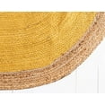 thumbnail image 4 of 9x12 Ft Oval Yellow Jute Area Rug, Hand-Woven, Reversible, Farmhouse Boho Style, Durable & Pet-Friendly Rug for Living Room, Dining Room, and Bedroom, 4 of 5