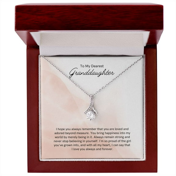 Always Remember Alluring Beauty Necklace For Granddaughter