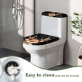 thumbnail image 5 of HELLHERO Reindeer Snowflake Toilet Top Cover Set Universal Toilet Lid Cover and Toilet Tank Lid Cover & 2 Pieces Elastic Bottom Adjustable, 5 of 8