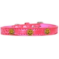 thumbnail image 1 of Collier pour Chien Happy Face Widget Croc Rose Vif Taille 10, 1 of 1