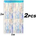 thumbnail image 3 of 2 Piezas 2M x 1M Cortinas de Lentejuelas de Papel de Aluminio Metálico Cortinas de Lentejuelas Decoración de Fotos Boda Cristiana Cumpleaños Aniversario Fiesta de Navidad, 3 of 5