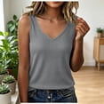 thumbnail image 2 of GUACER Ribbed V-Neck Tank Top for Women Sleeveless Blouses Casual Summer Basic Top for Layering, 2 of 6