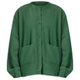 thumbnail image 4 of HJYCHN Women Elegant Casual Cardigan Button Lightweight Fall Outerwear with Long Sleeve Knit Sweater Top for Women Green Average, 4 of 4