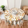 thumbnail image 4 of Nappe d'Extérieur Orange Brûlé d'Automne Ronde 60 Pouces, Nappe Feuilles Aquarelle, Polyester Résistant aux Taches Feuilles d'Automne Déco Saisonnière Petites Housses de Table pour Cuisine Salle à Manger Fêtes Pique-Nique, 4 of 6