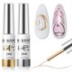 thumbnail image 1 of Set de esmaltes de uñas en gel RARJSM Metallic Silver Bronze Gold 8 ml x2, 1 of 9