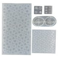 thumbnail image 1 of QTTLLI 2Pcs Water Ripple + 2Pcs Mini Size Whirlwind + 1Pc Crater Epoxy Resin Mold Set (Silicone, Semi-Transparent), 1 of 4