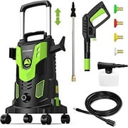 Open Box PAXCESS HWY23E 3,000 PSI Electric Power Washer with 4 Nozzles - BLACK/GREEN