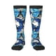 thumbnail image 1 of Balery Blue and White Butterflies Calcetines novedosos Calcetines deportivos Calcetines hasta la rodilla Calcetines de algodón Calcetines originales y geniales, 1 of 6