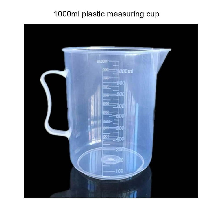 TureClos 1000ML Measuring Cup Plastic Lightweight Liquid Container