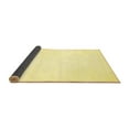 thumbnail image 2 of Ahgly Company Indoor Square Solid Yellow Modern Area Rugs, 6' Square, 2 of 4