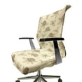 thumbnail image 6 of Ambesonne Spring Office Chair Cover Stretchable High Back, Vintage Sketch Clover Flower, Cream Brown, 6 of 6