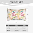 thumbnail image 4 of Pofeuu Retro Colorful Butterfly Print Polyester Microfiber Plush Pillowcases, Super Soft and Cozy Pillow Case Covers with Envelop Closure（Pillow core not included）-14"x20", 4 of 6