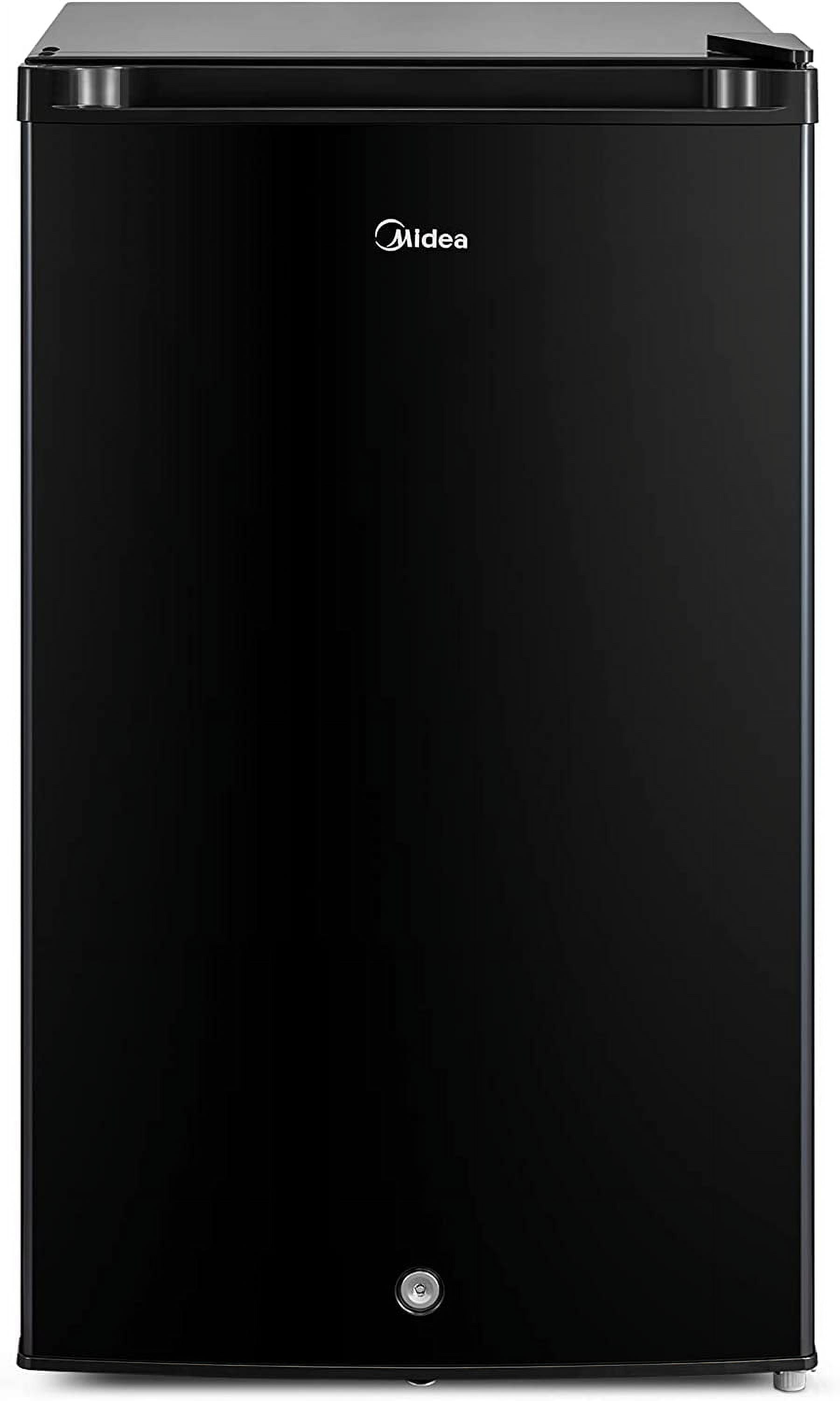 Midea 3 Cubic Ft Upright Freezer, Black, MRU03M2ABB, New