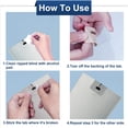 thumbnail image 3 of Vertical Blind Repair Tabs SOGEWO 16 Set Clear PVC, 3 of 6