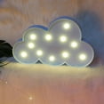 thumbnail image 4 of Independence Day Cloud Prop Light, LED Cloud Table Lamp, Battery Powered Decorative Lighting, Wedding Holiday Party Decor, Blue Ambient Lamp, 4 of 6