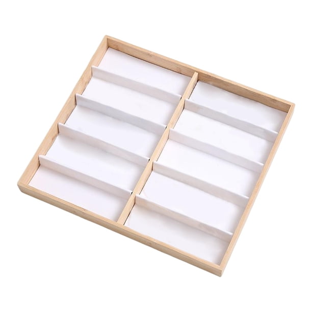 Exhibidor de gafas, caja organizadora apilable para exhibición de gafas para hombres 10 cuadrículas