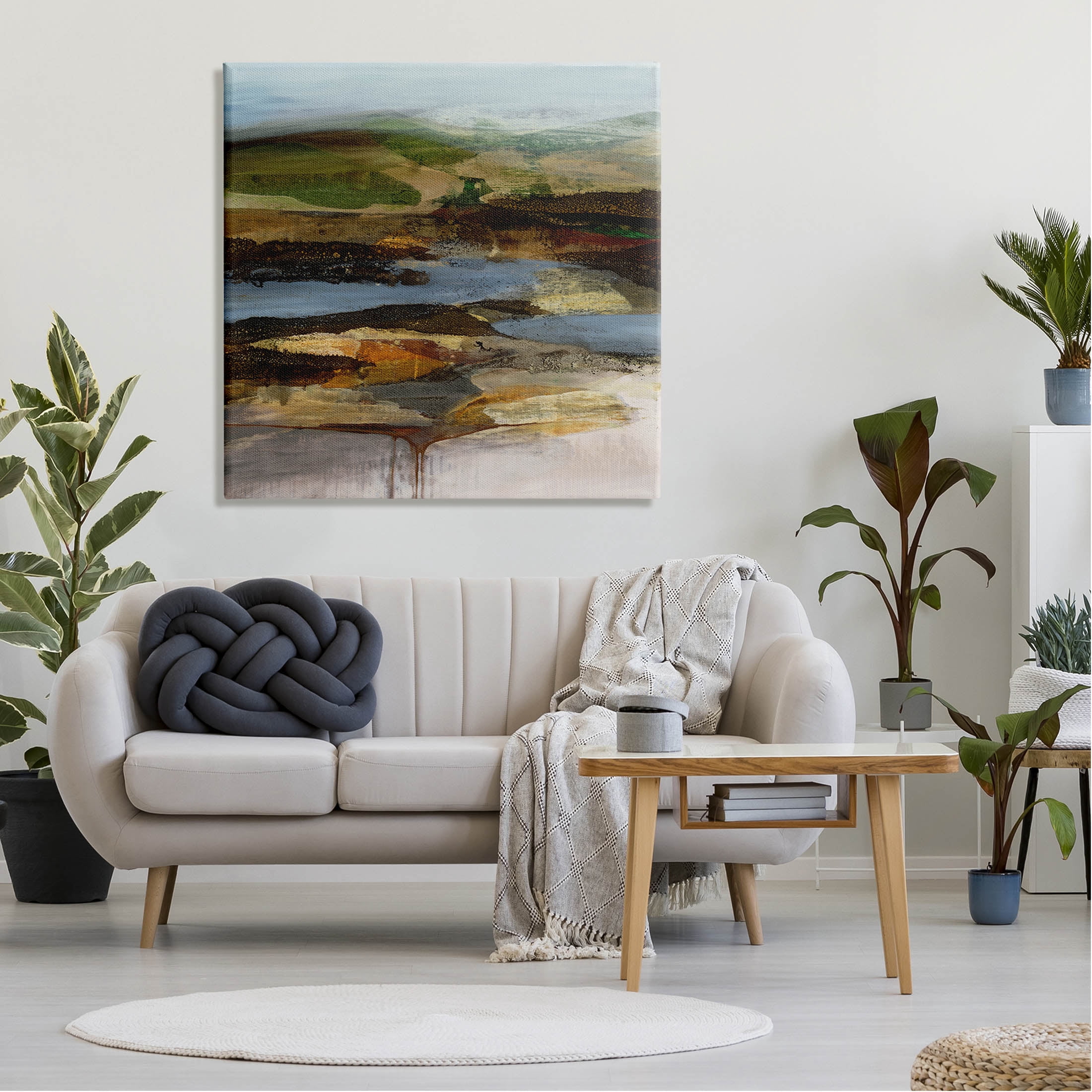 Stupell Industries Detailed Abstract Landscape Horizon Painting Gallery Wrapped Canvas Print Wall Art, Design by Ruth Fromstein