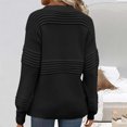 thumbnail image 3 of LYXSSBYX Long Sleeve Shirts for Women Womens Casual Oversized Loose Solid Round Neck Sweater Long Sleeved Tops, 3 of 3