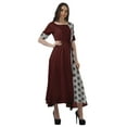 thumbnail image 3 of Moomaya Robe à Manches Courtes Imprimée avec Cordon de Serrage et Encolure Dégagée pour Femmes, 3 of 4