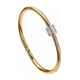 thumbnail image 4 of Brazalete estilo simple ronda dorado con brillos, 4 of 7