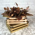 thumbnail image 4 of Admired By Nature 2pcs Rustic Small Wooden Crates, Gift Basket, Storage Organizer, Farmhouse Style Decor, Wood Storage Crates Container For Home Décor, 4 of 4