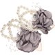 thumbnail image 3 of KAKOWELY 2 pulseras de flores con ramilletes de perlas para boda, 3 of 5