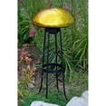 thumbnail image 4 of Achla Designs Crackle Glass Garden Toadstool Gazing Ball, Yellow, 4 of 5