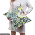 thumbnail image 4 of Ambesonne Floral Fabric by the Yard Upholstery, Mandala Vintage Style, 2 Yards, Yellow Blue, 4 of 4