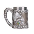 thumbnail image 1 of Taza de cerámica con forma de calavera y piedras preciosas, 350 ml, gótica, acero inoxidable, 1 of 2