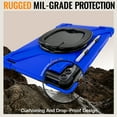 thumbnail image 6 of Case for Samsung Galaxy Tab S11 Ultra 14.6 inch 2025 Released, 360 Degree Rotating Hand Grip Shockproof Cover with Shoulder Strap, Blue, 6 of 7