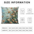 thumbnail image 5 of Orinice Flowers Roses Graphic Decorative Cushion Throw Pillow Cover for Home Couch Living Room Bed Sofa, Soft and Durable, 1PC 12x12in, 5 of 5