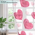 thumbnail image 3 of 2 Panels Set Blackout Curtains Thermal Insulated Sun Protection Room Darkening Drapes for Bedroom Heart-shaped Rose Pattern, 3 of 6