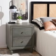 thumbnail image 3 of SAFAVIEH Blaise Nautical Nightstand with 2 Storage Drawers, French Grey, 3 of 14