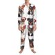thumbnail image 3 of Fotbe Happy Dog Faces Collage Pijama de Hombre con Estampado de Manga Larga, Conjunto de 2 Piezas, Ropa de Dormir Suave y Cómoda con Bolsillos-Large, 3 of 7