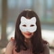 thumbnail image 5 of juego de máscara de gato en blanco para pintar, kit de bricolaje, máscara de media cara para manualidades, accesorios de disfraz de Halloween, cosplay, accesorio decorativo para mascarada, 5 of 8