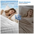 thumbnail image 2 of Black White Cooling Blanket,Lightweight Breathable Summer Throw Blanket with Double Sided Cold Effect,Ombre Gradient Striped Minimalist Texture Picnic Blankets Bed Sheet for Hot Sleepers 60"x80", 2 of 8