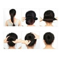 thumbnail image 3 of LLC Black Foam Hair Bun Maker Set - 4 Pieces (2 Small + 2 Large), 3 of 5