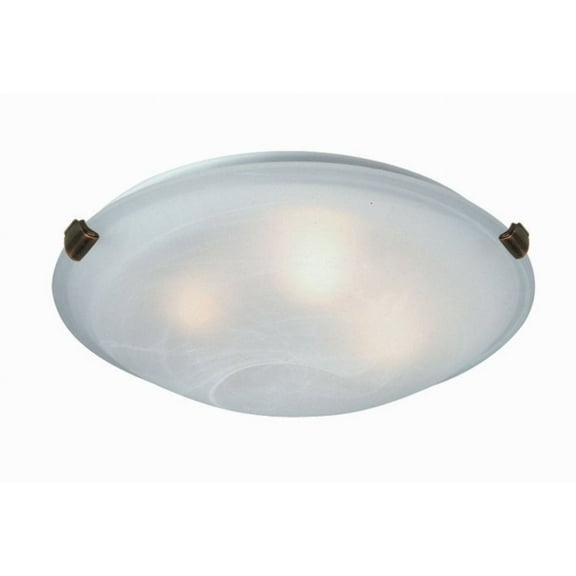 Artcraft Lighting - Clip Flush-3 Light Medium Flush Mount-15 Inches Wide by 4.5