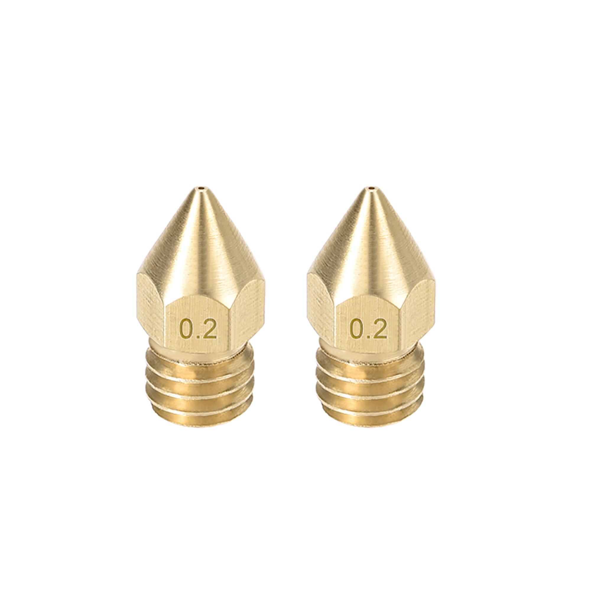 4x 0.25mm Full Metal Brass Extruder Nozzle Print Head for 3D Printer 1.75mm 