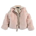 thumbnail image 1 of Gibobby Chamarra acolchada para niñasChaqueta de manga larga para niñas pequeñas, Otoño Invierno, forro polar con cremallera, chaquetas sólidas, chaqueta(B, 4-5 Años), 1 of 5