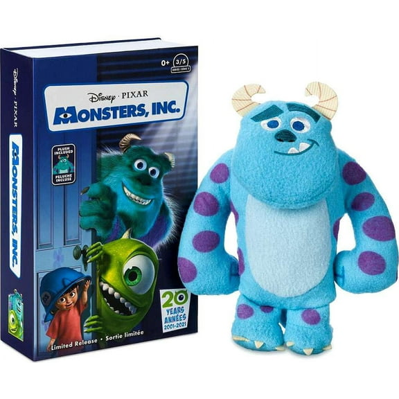 Disney Parks Sulley VHS Plush Monsters Inc. Small 7'' New