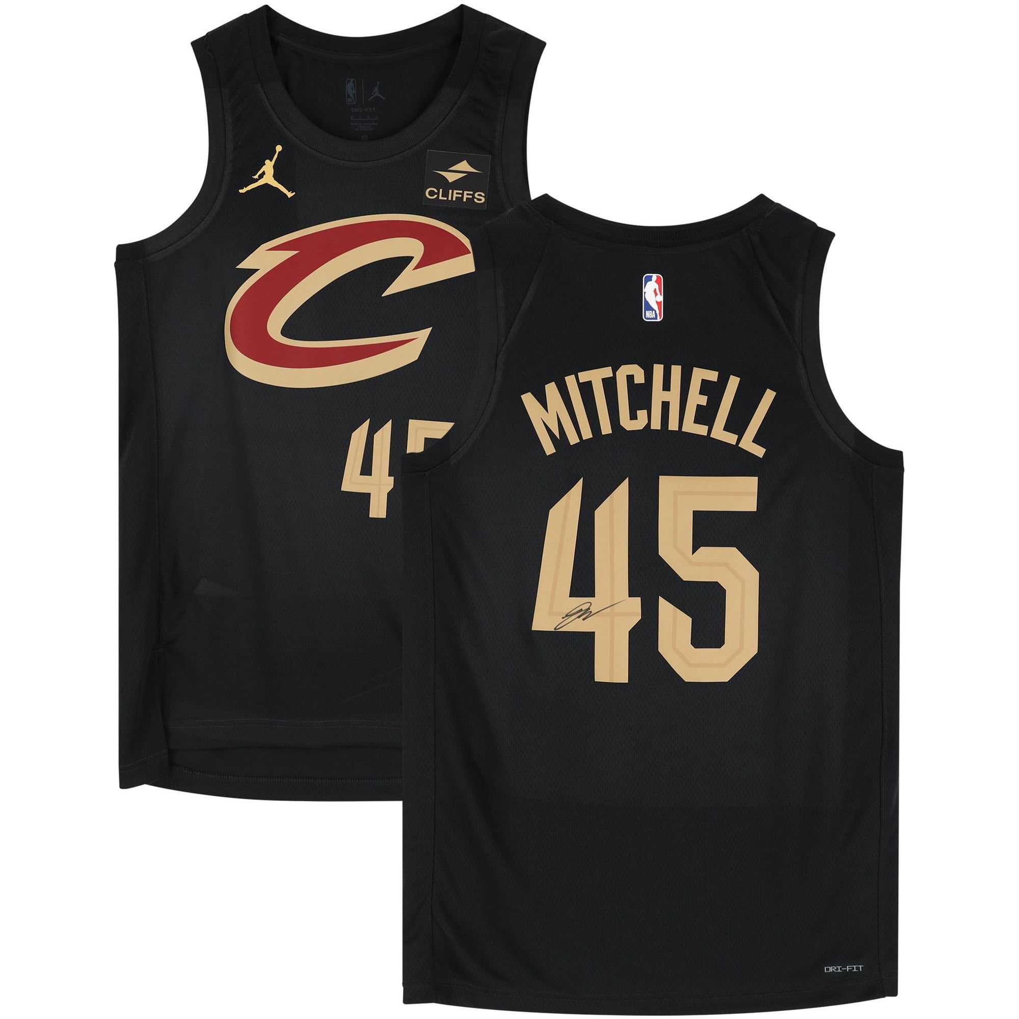 Donovan Mitchell Cleveland Cavaliers Autographed Black Jordan Brand 2022-2023 Statement Swingman Jersey - Fanatics Authentic Certified