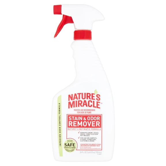 Nature's Miracle Stain & Odor Remover w/ Enzymatic Formula, 24 oz