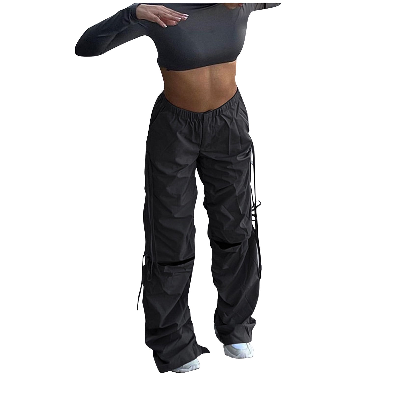 SENDKEEL Pants for WomenBaggy Cargo Pants For Women Over Size Long