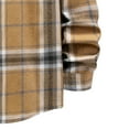 thumbnail image 6 of YAYUBA Hooded Flannel Shirt for Men Casual Button Down Shirt Long Sleeve Plaid Hoodie with Pocket, 6 of 6
