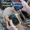 thumbnail image 4 of 6000mAh Portable Waist Clip Fan Belt Fan Body Fan, 6000RPM Strong Airflow, 3 Speeds, Rechargeable belt clip fan with USB port for Outdoor Works, Farm, Hiking, Camping (Green), 4 of 8