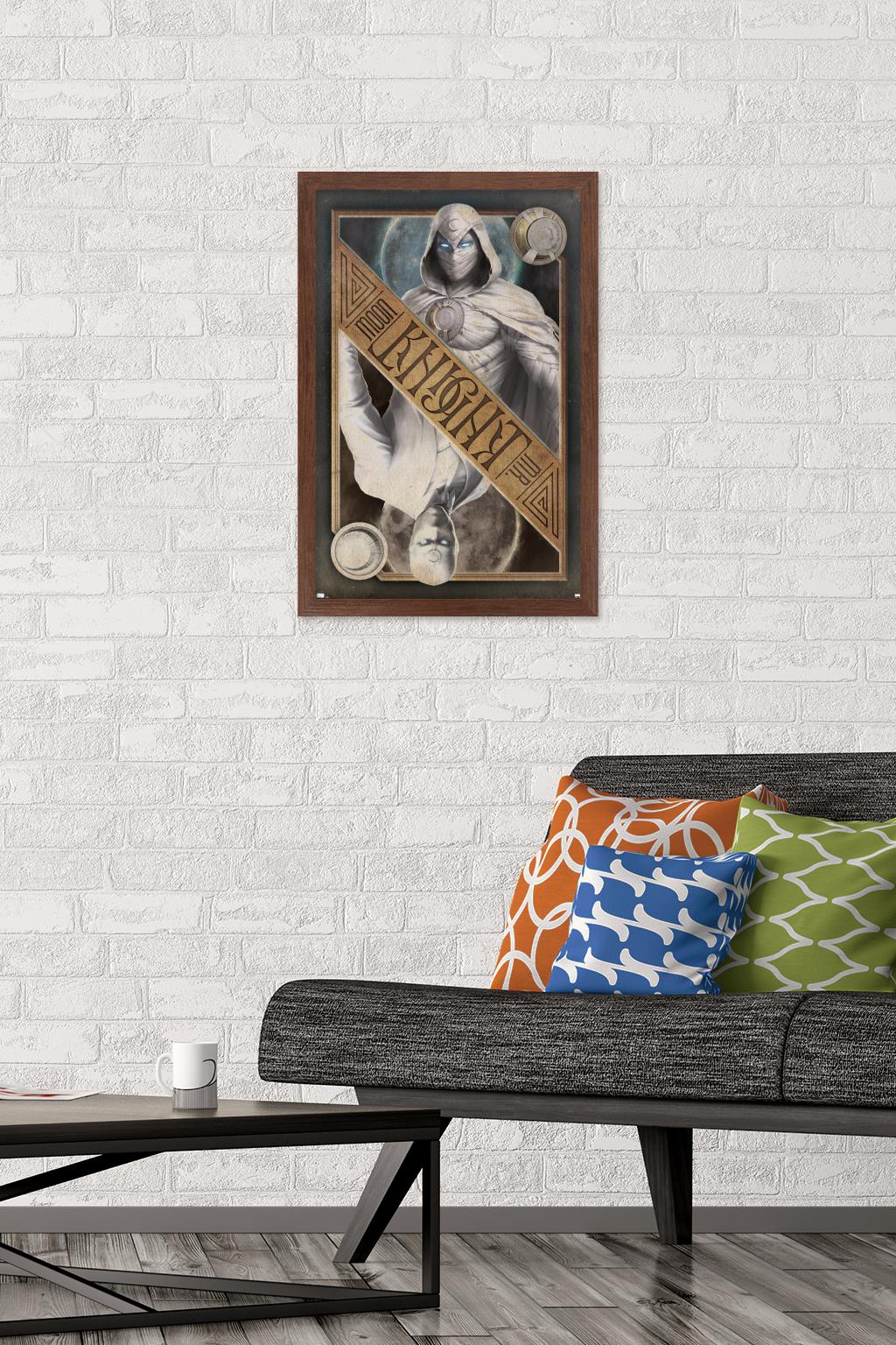 Marvel Moon Knight - Card Wall Poster, 14.725" x 22.375" Framed