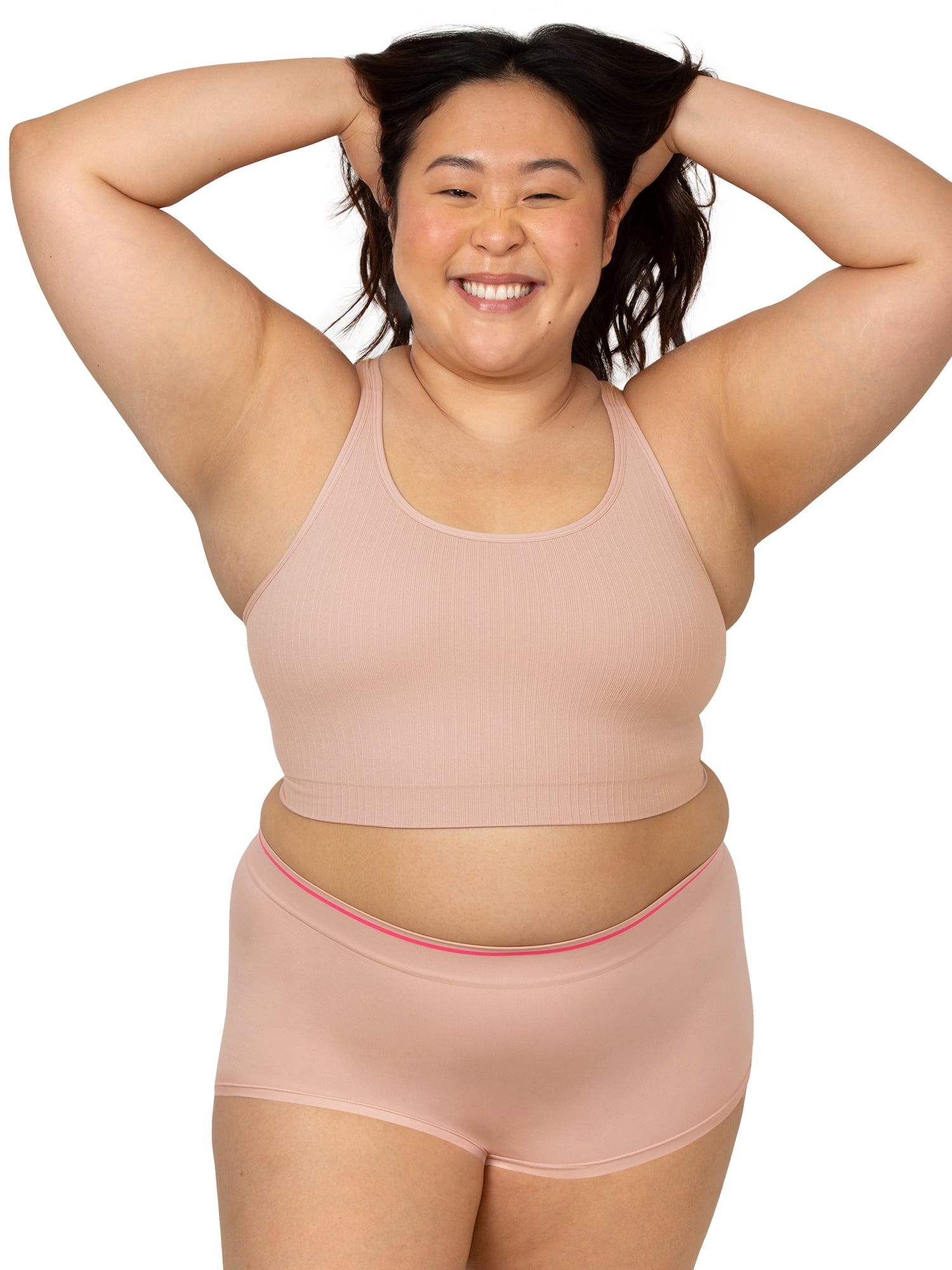 Fresh by Fruit of the Loom Juniors Hey Shorty Seamless Boyshort 2-Pack, Style FR123W, Sizes XS to 3XL